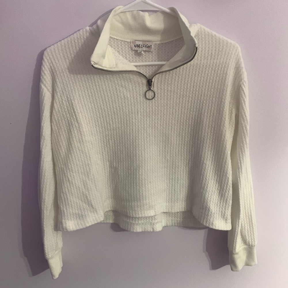 White half zip shirt